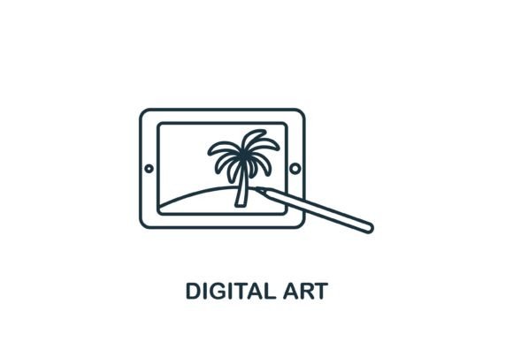 Enhance Your Design with a Digital Art Icon