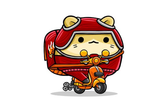 Exploring the Versatility of Cute Hamster Food Courier Cartoon Vector