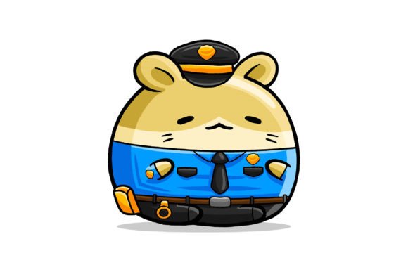 Exploring the Versatility of Cute Hamster Police Cartoon Vector