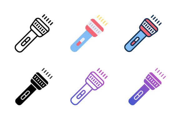 Flash Light Icons: Versatile and Customizable