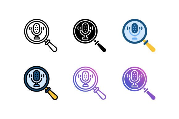 Strategic Use of Searching Podcast Icon for Enhanced Branding and Communication