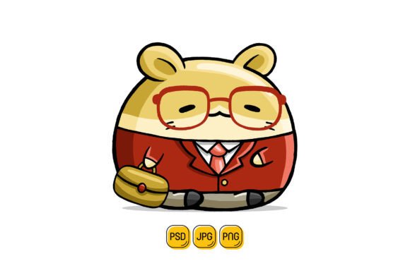Unlock Creative Possibilities with the Cute Hamster Businessman Cartoon Vector
