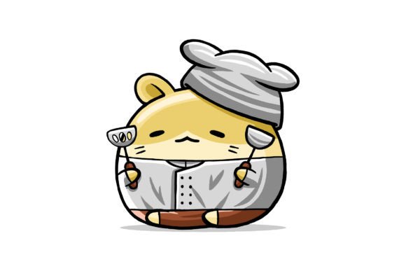 Unlock Your Creativity with the Cute Hamster Chef Cartoon Vector