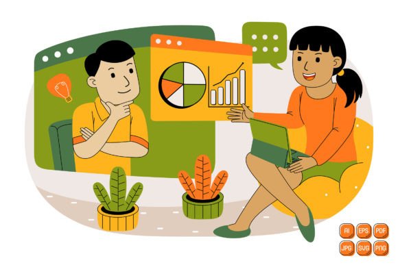 Unlocking Creativity and Collaboration with Teamwork Vector Illustration 23