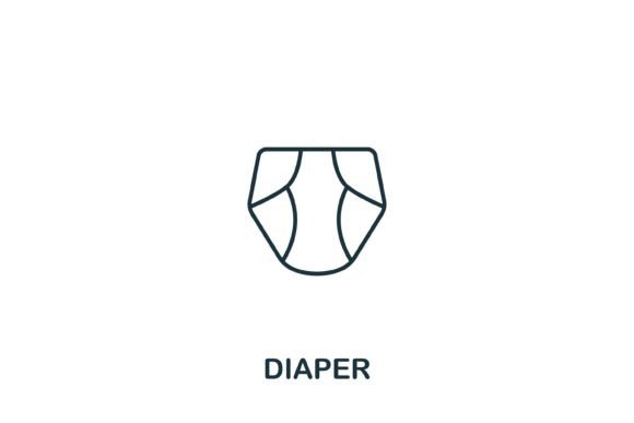 Utilizing the Diaper Icon for Seamless Web Design and Infographics